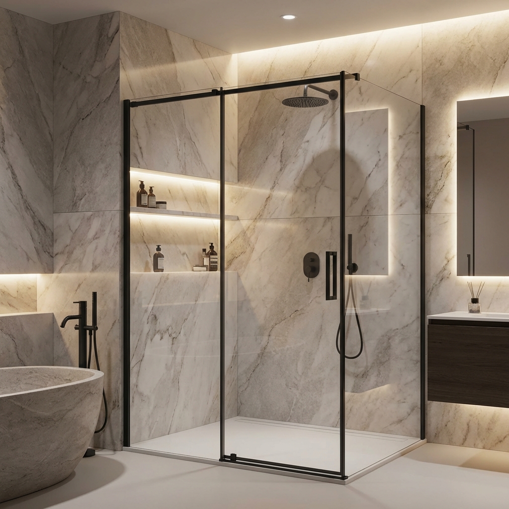 Siyah Konsept Duşakabin