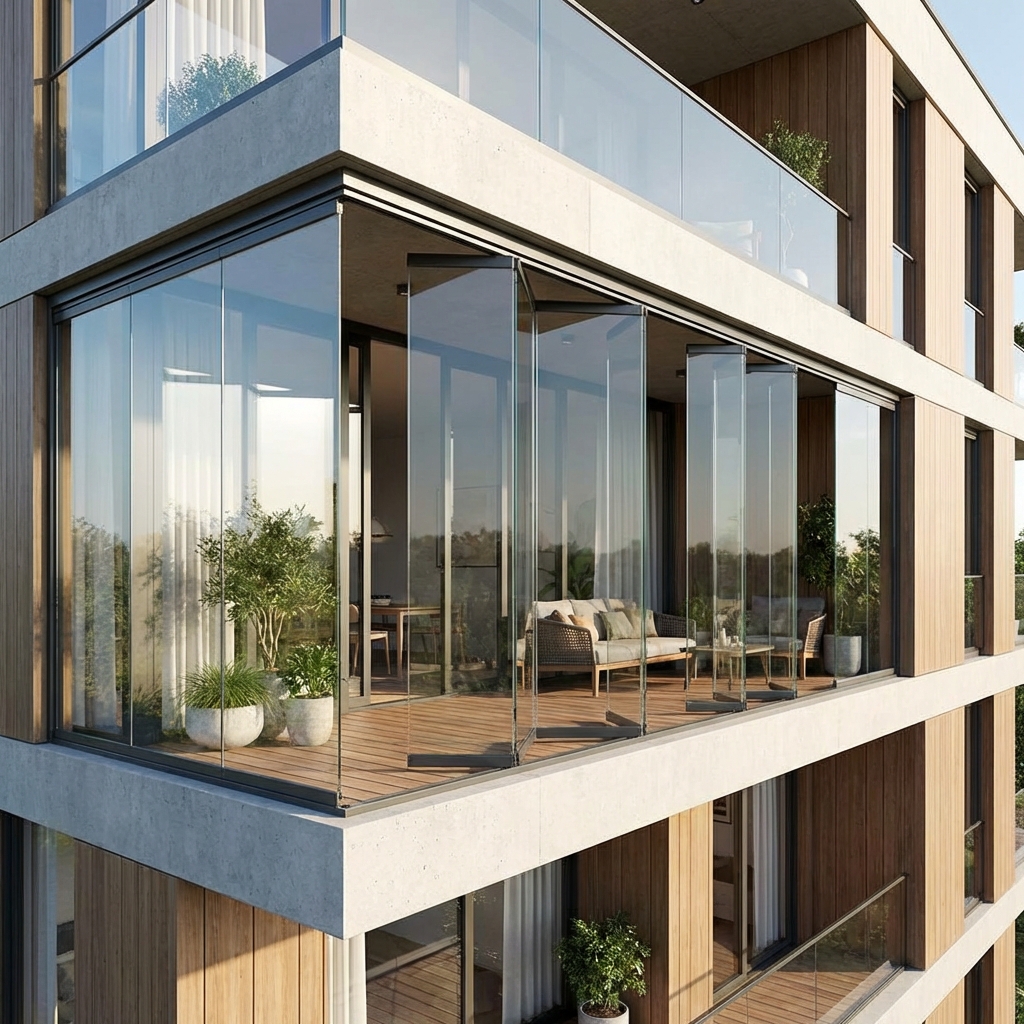 Katlanır Cam Balkon Sistemi